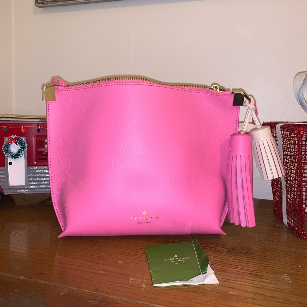 Kate Spade pink tassel purse!